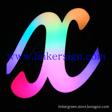 3d illuminated custom shop letter sign logo signage